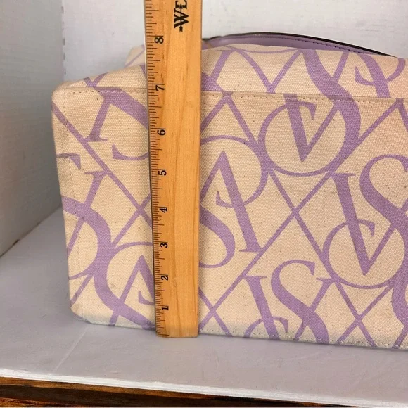 Victoria's Secret Purple and Beige Tote Bag  Lavender & Vanilla - Picture 7 of 7
